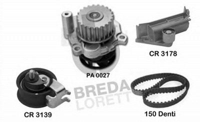BREDA LORETT kpa0645a -  Водяной насос + комплект зубчатого ремня